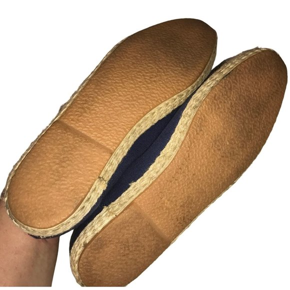 Vintage Liz Claiborne Comfort Espadrilles Flats - Navy Blue - Picture 6 of 6